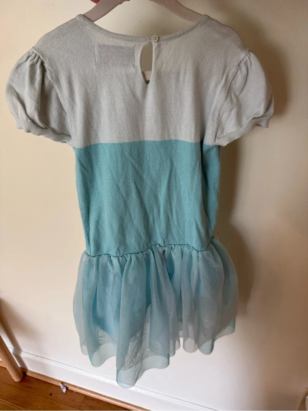 Old Navy Light Blue & White Girls' Tulle Dress